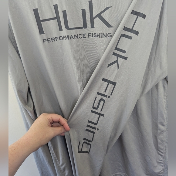 Huk Fishing Pursuit Performance Crew Long Sleeve Shirt - Picture 5 of 11